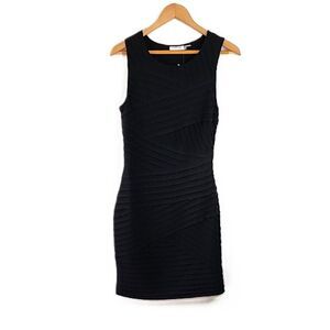 Calvin Klein Black Sleeveless Bandage Mini Cocktail Sheath Dress Size 6 NYE